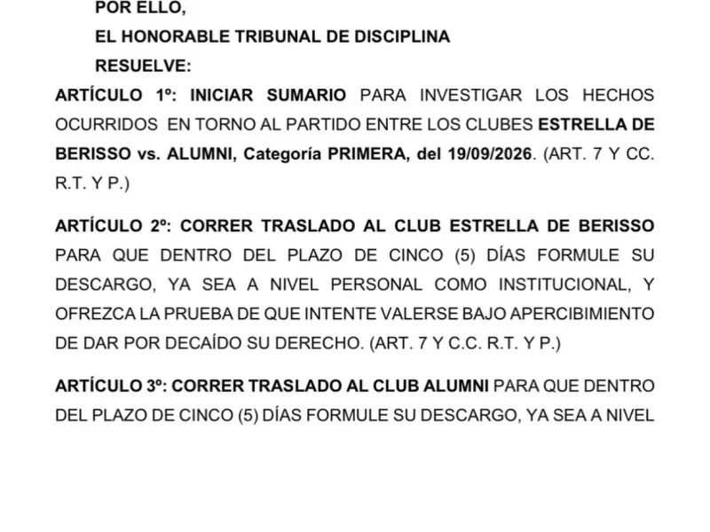 Duras sanciones de la Liga Amateur Platense tras los violento incidentes entre Estrella de Berisso y Alumni