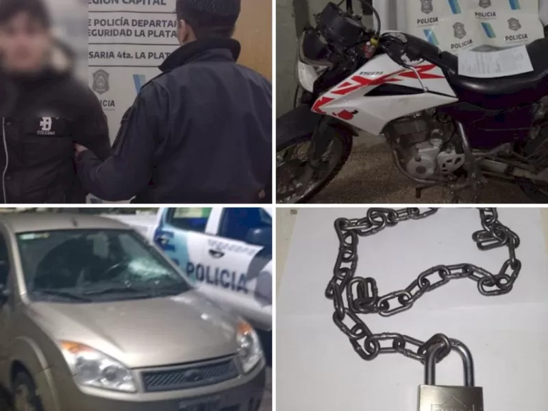 Un joven repartidor fue detenido por atacar un auto con una cadena tras ser chocado
