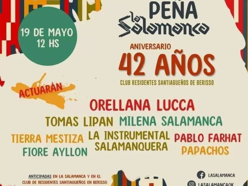 Celebración del 42° Aniversario de La Salamanca en Berisso