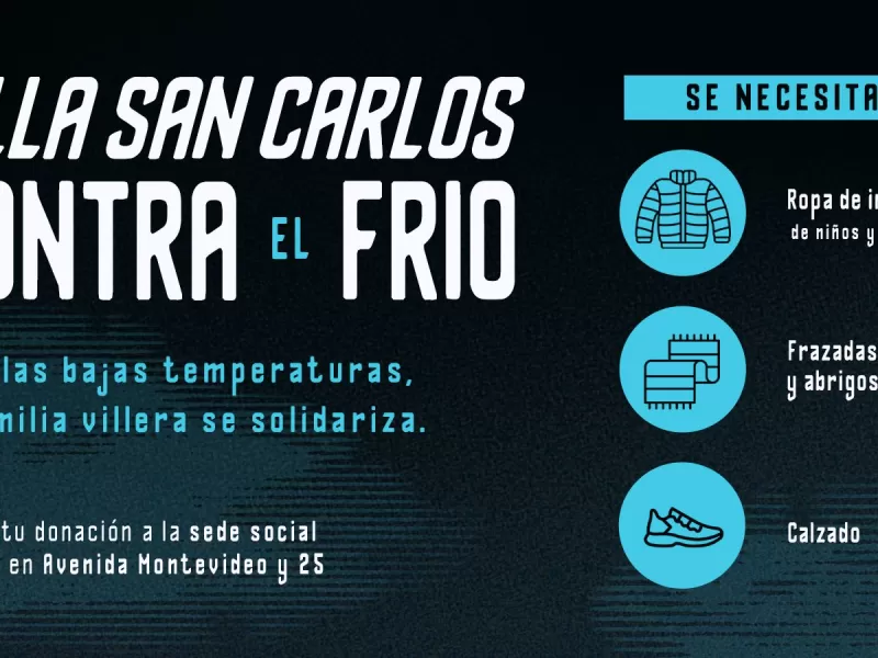 Villa San Carlos lanzó una campaña solidaria para ayudar a familias durante el invierno