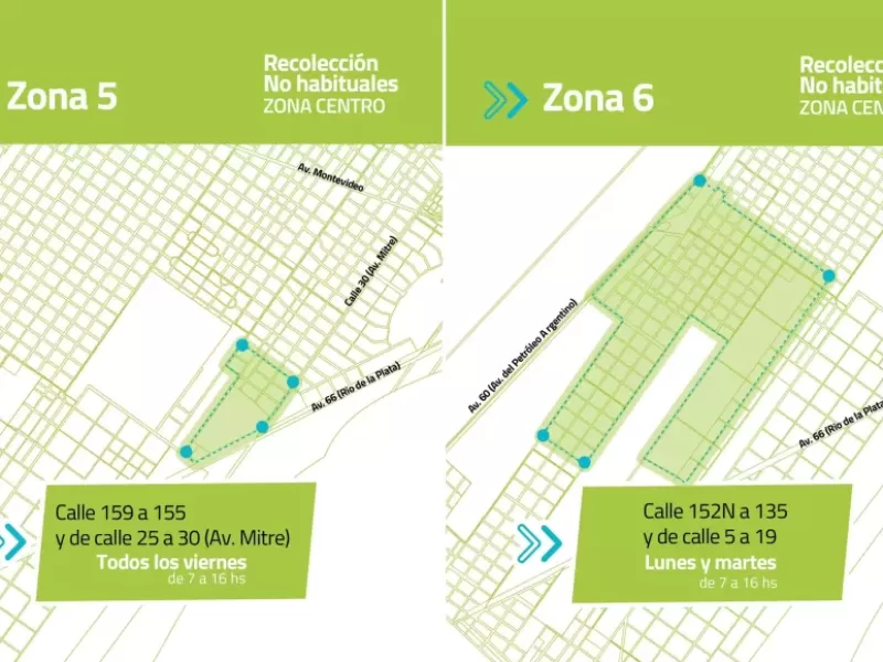 Berisso: nuevo cronograma para la recolección de residuos no habituales en la zona centro