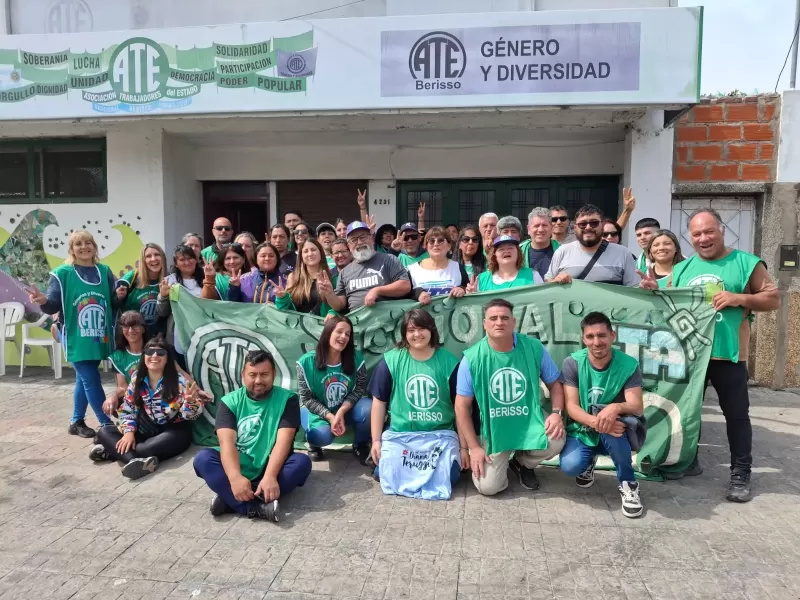 ATE Berisso marchó en CABA contra la reforma laboral y pidió reforzar la unidad gremial