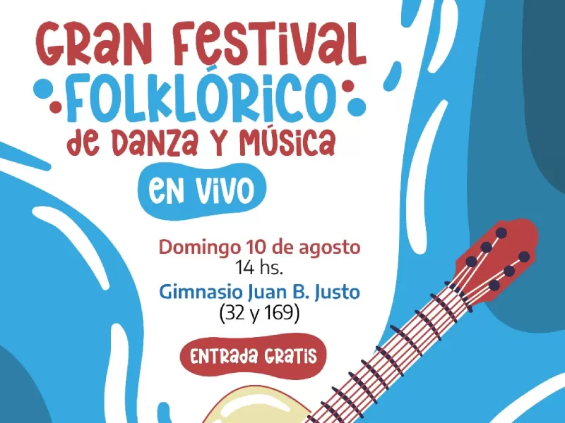 Berisso se viste de tradición: gran Festival Folklórico este domingo en el barrio Juan B. Justo