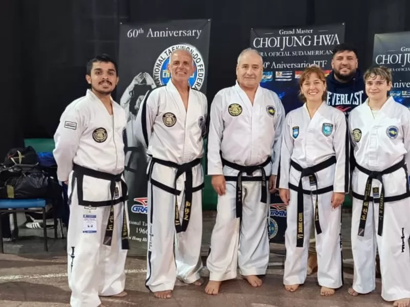 Berisso dijo presente en la gira sudamericana de Taekwon-Do ITF que tuvo la visita del Gran M&aacute;ster Choi Jung Hwa