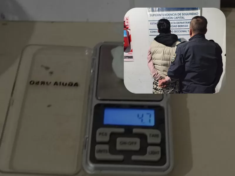 Detuvieron a dos policías en Berisso por tenencia de cocaína