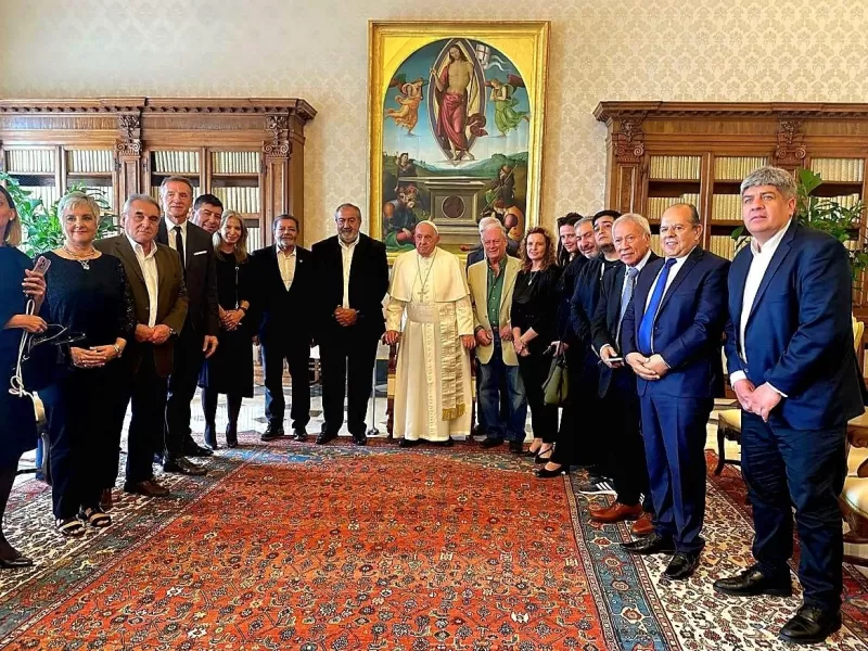 El Papa Francisco recibió a los líderes de la CGT