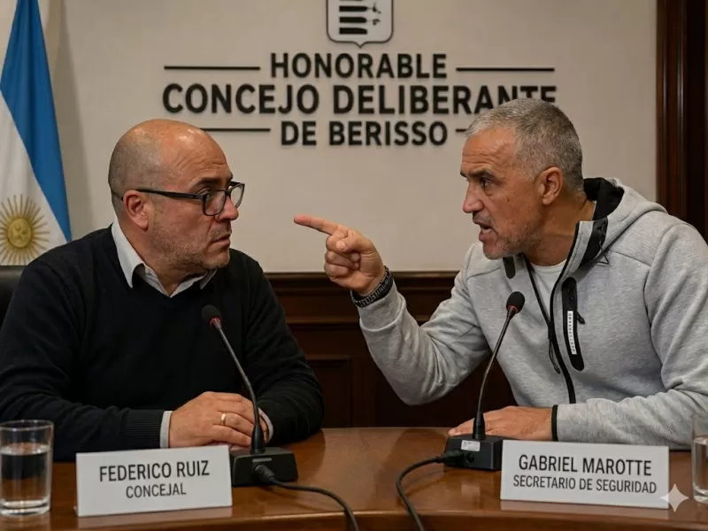 Esc&aacute;ndalo institucional en Berisso: el Secretario de Seguridad amenaz&oacute; con "cagar a trompadas" a un concejal en pleno recinto