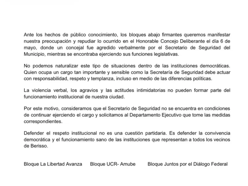 La oposición pidió que aparten a Gabriel Marotte de la Secretaría de Seguridad