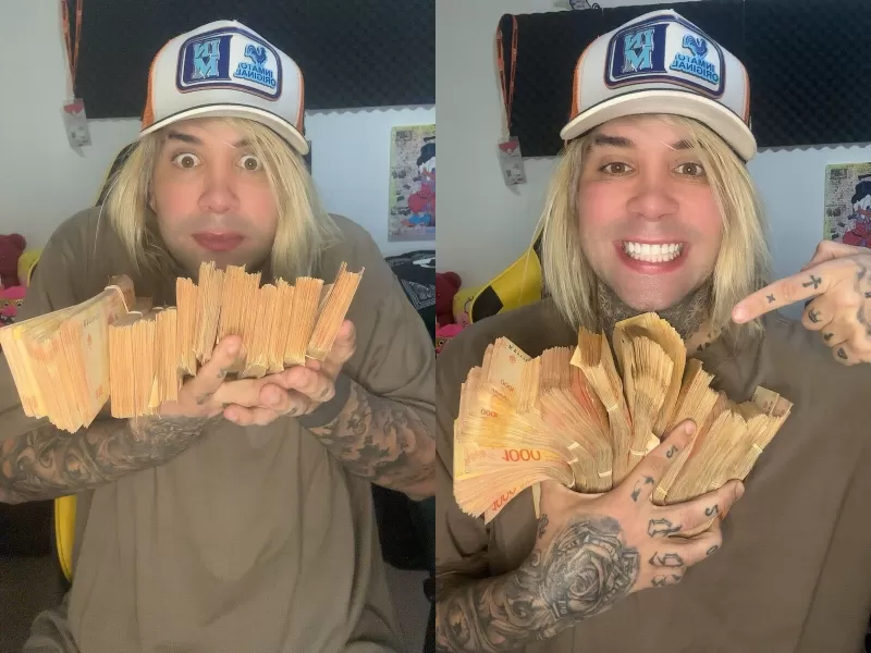 El "Cheto de la cumbia" pisa fuerte en la escena y deja chiquito a Alex Caniggia