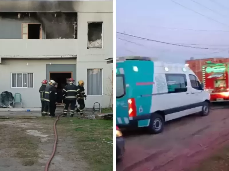 Incendio en una vivienda de Berisso: dos personas fueron asistidas tras el siniestro
