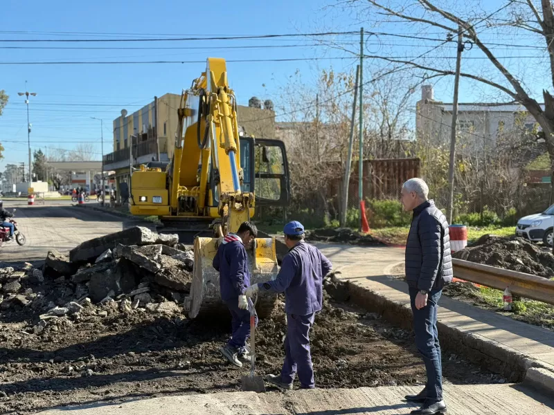 Corte total en la intersección del Puente Roma y Carlos Gardel: durará aproximadamente 20 días