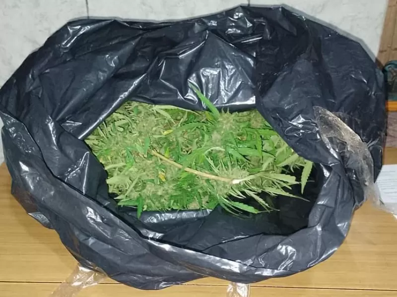 Detienen a un hombre con más de un kilo de marihuana en la vía pública