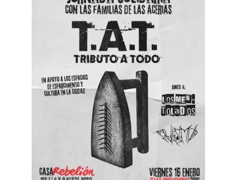 Música en vivo y actividades a beneficio de las familias de Acerías Berisso