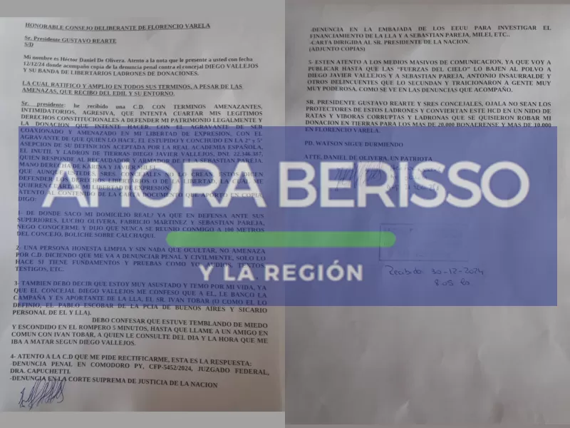 Florencio Varela: avanzan las denuncias contra armador bonaerense de Karina Milei por supuesta apropiación ilegal de terrenos