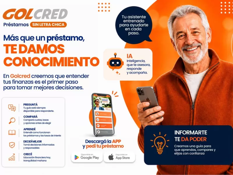 Golcred apuesta a la educación financiera: tecnología, inteligencia artificial y acompañamiento humano para tomar mejores decisiones