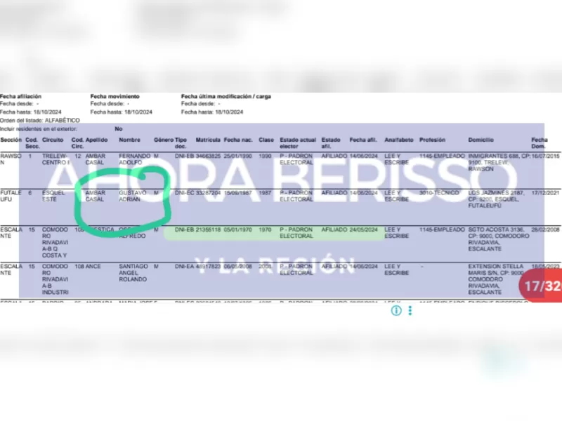 Irregularidades internas del Partido Libertario generan tensión en Chubut