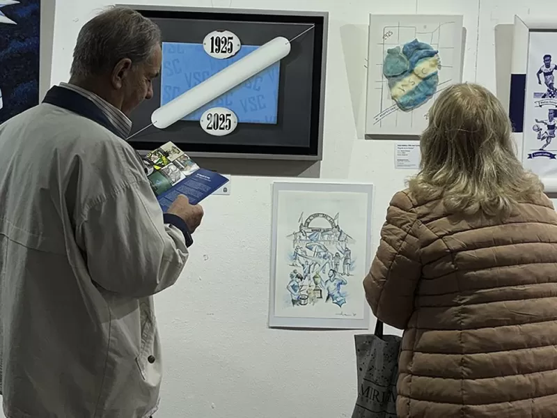 Villa San Carlos participó en la XX Muestra de Arte “Fútbol, pasión y cultura 2025” de AFA