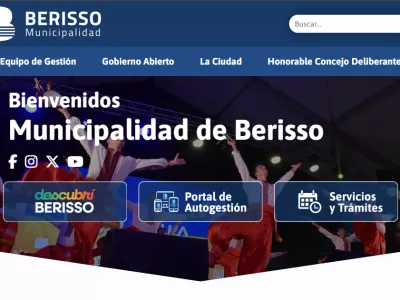 El Municipio de Berisso present&oacute; su nueva p&aacute;gina web