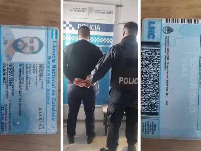 Sorpresa en un control vehicular en Berisso: un hombre fue detenido por presentar una licencia de conducir trucha