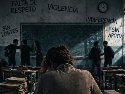 El docente frente al abismo: la soledad de educar en una sociedad que les solt&oacute; la mano