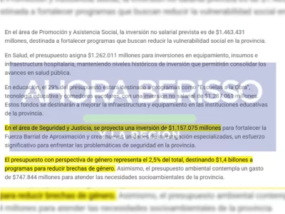 Axel Kicillof asignó más fondos a políticas de género que a la protección de los bonaerenses