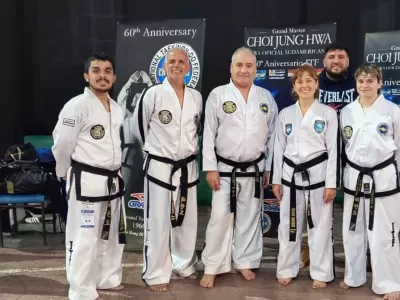 Berisso dijo presente en la gira sudamericana de Taekwon-Do ITF que tuvo la visita del Gran M&aacute;ster Choi Jung Hwa