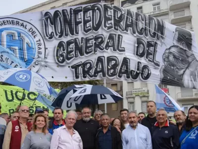 La CGT march&oacute; a Plaza de Mayo contra la reforma laboral de Milei