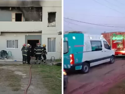 Incendio en una vivienda de Berisso: dos personas fueron asistidas tras el siniestro