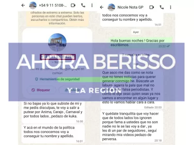 La panelista de Mariana Brey volvió a amenazar a la Directora de un portal asociado a Multimedios NOVA