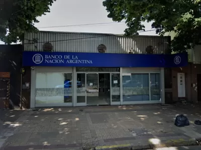 Intento de robo en una sucursal del Banco Nación en La Plata: causaron destrozos, pero no se llevaron nada