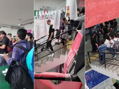 Tensión en Humanidades: estudiantes libertarios fueron expulsados nuevamente tras un cruce con agrupaciones militantes