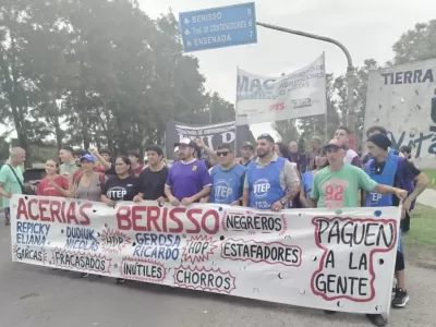 Trabajadores de Acer&iacute;as Berisso volvieron a movilizarse a seis meses del conflicto y reclaman respuestas