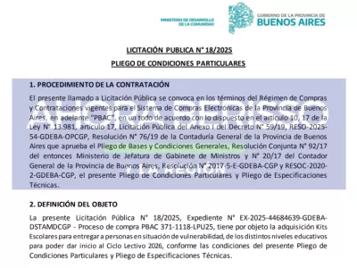 Una licitaci&oacute;n del gobierno de Axel Kicillof prev&eacute; kits escolares con elementos b&aacute;sicos para el regreso a clases