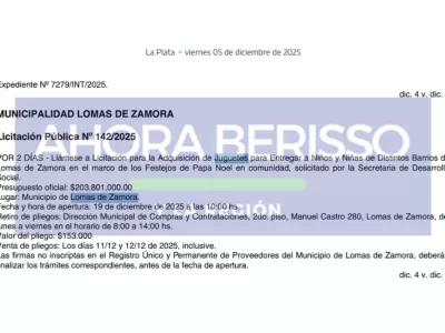 Lomas de Zamora volvi&oacute; a ser noticia por un gasto p&uacute;blico elevado en plena discusi&oacute;n social